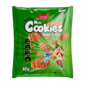 MINI COOKIES SABOR LIMÃO 80G