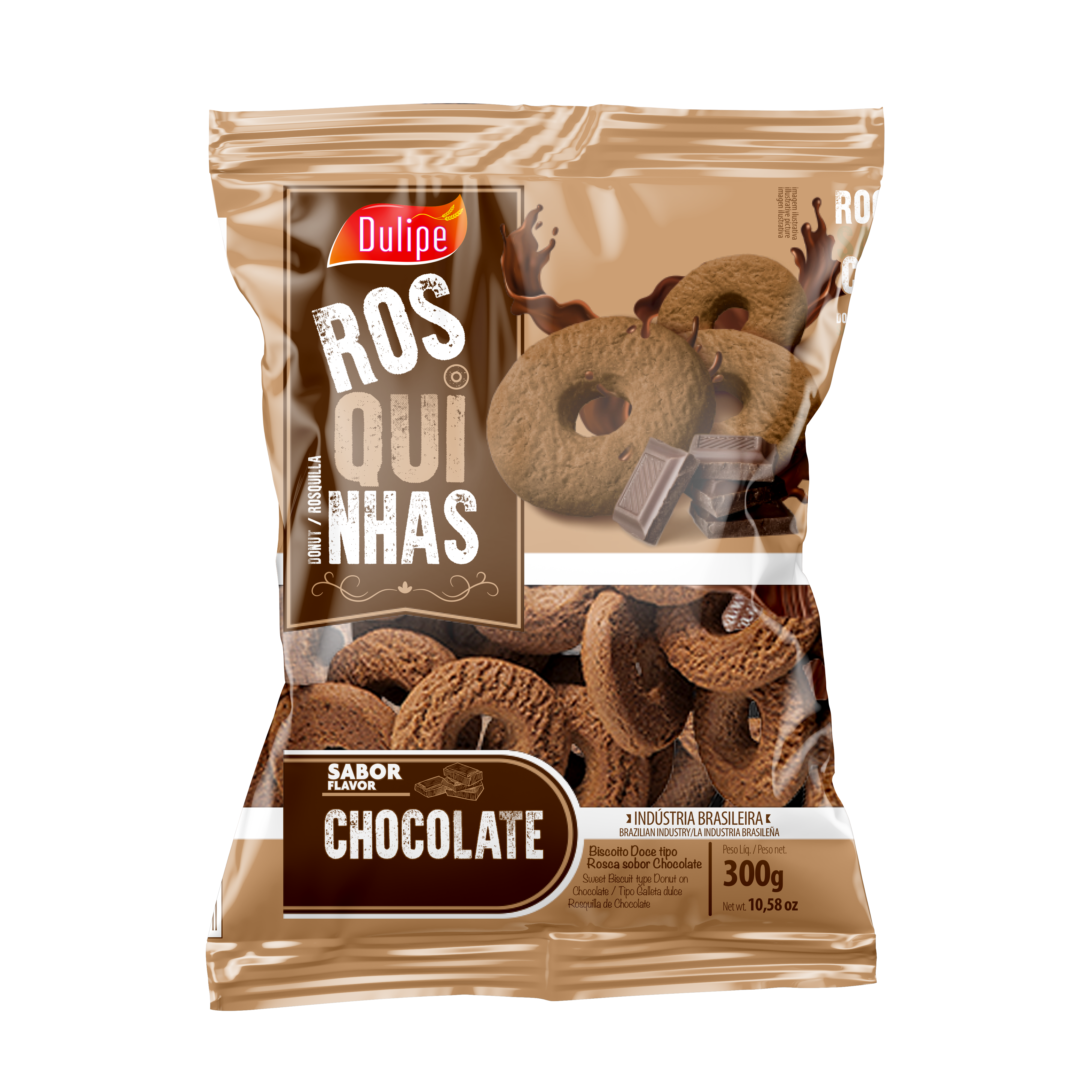 ROSQUINHAS SABOR CHOCOLATE 300g